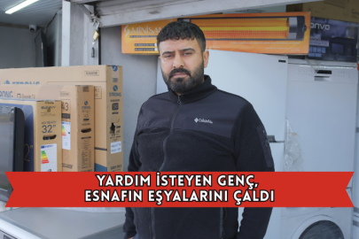 Yardım İsteyen Genç, Esnafın Eşyalarını Çaldı