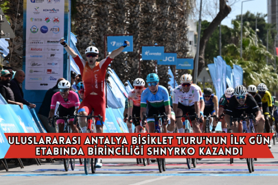 Uluslararası Antalya Bisiklet Turu'nun İlk Gün Etabında Birinciliği Shnyrko Kazandı