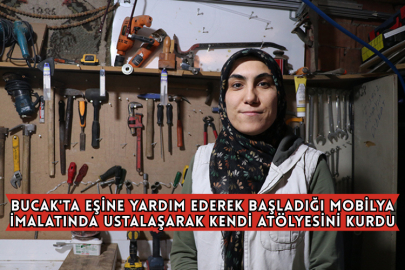 Bucak'ta Eşine Yardım Ederek Başladığı Mobilya İmalatında Ustalaşarak Kendi Atölyesini Kurdu