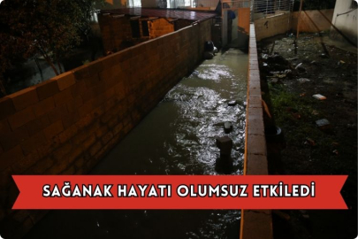 Sağanak Hayatı Olumsuz Etkiledi