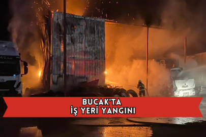 Bucak'ta İş Yeri Yangını