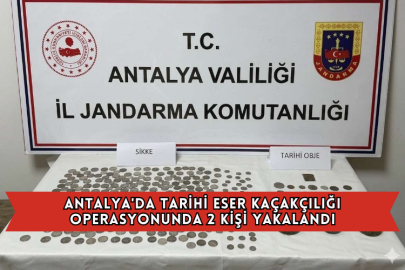 Antalya'da Tarihi Eser Kaçakçılığı Operasyonunda 2 Kişi Yakalandı