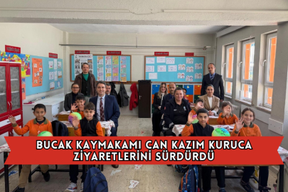 Bucak Kaymakamı Can Kazım Kuruca Ziyaretlerini Sürdürdü