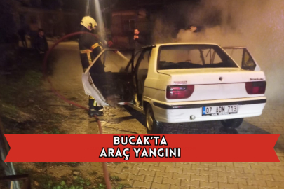 Bucak’ta Araç Yangını 