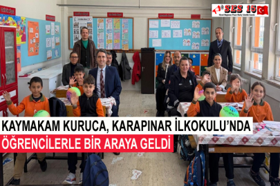 Kaymakam Kuruca, Karapınar İlkokulu’nda Öğrencilerle Bir Araya Geldi