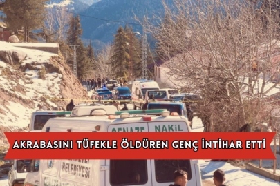 Akrabasını Tüfekle Öldüren Genç İntihar Etti