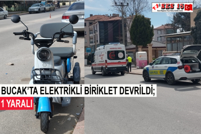 Bucak’ta Elektrikli Bisiklet Devrildi; 1 Yaralı