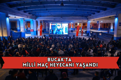 Bucak’ta Milli Maç Heyecanı Yaşandı
