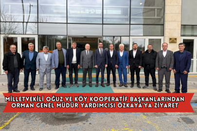 Milletvekili Oğuz ve Köy Kooperatif Başkanlarından Orman Genel Müdür Yardımcısı Özkaya’ya Ziyaret