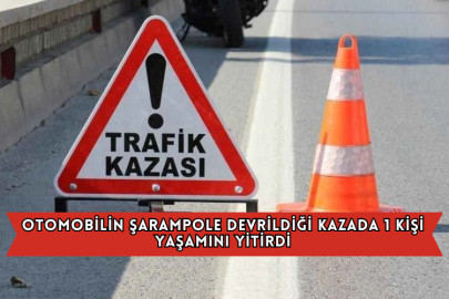 Otomobilin Şarampole Devrildiği Kazada 1 Kişi Yaşamını Yitirdi