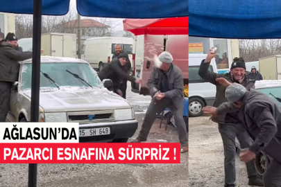 Ağlasun’da Pazarcı Esnafına Sürpriz !