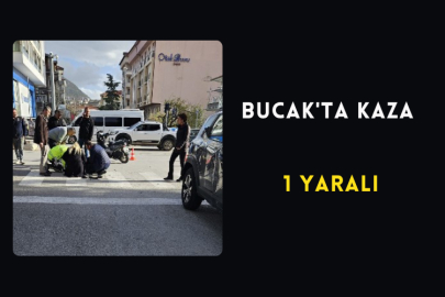 Bucak'ta Kaza 1 Yaralı