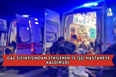  Gaz Sızıntısından Etkilenen 15 İşçi Hastaneye Kaldırıldı