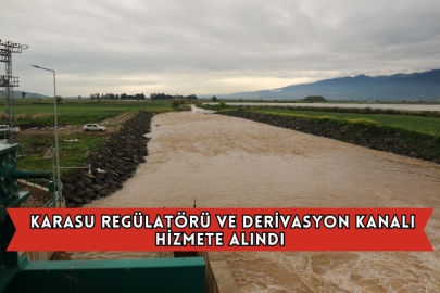 Karasu Regülatörü Ve Derivasyon Kanalı Hizmete Alındı