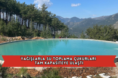 Yağışlarla Su Toplama Çukurları Tam Kapasiteye Ulaştı