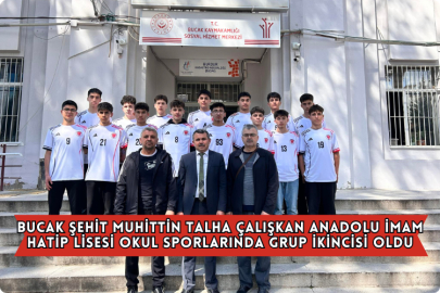 Bucak Şehit Muhittin Talha Çalışkan Anadolu İmam Hatip Lisesi Okul Sporlarında Grup İkincisi Oldu