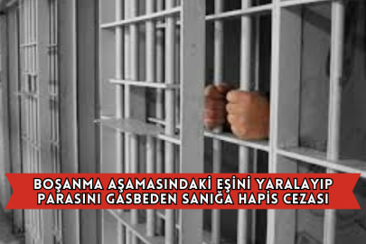 Boşanma Aşamasındaki Eşini Yaralayıp Parasını Gasbeden Sanığa Hapis Cezası