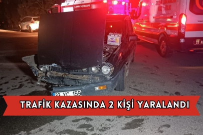 Trafik Kazasında 2 Kişi Yaralandı