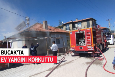 Bucak’ta Ev Yangını Korkuttu