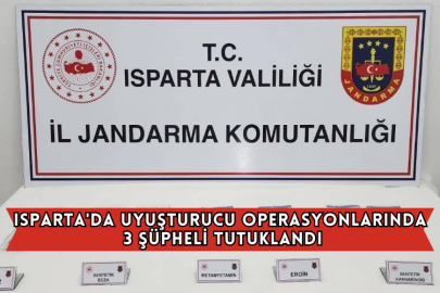 Isparta'da Uyuşturucu Operasyonlarında 3 Şüpheli Tutuklandı