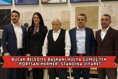 Bucak Belediye Başkanı Hülya Gümüş’ten “Portsan Mermer” Standına Ziyaret