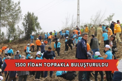 1500 Fidan Toprakla Buluşturuldu
