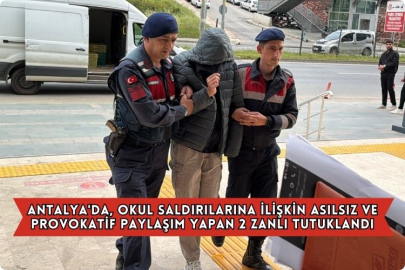 Antalya'da, Okul Saldırılarına İlişkin Asılsız Ve Provokatif Paylaşım Yapan 2 Zanlı Tutuklandı