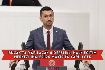 Bucak’ta Yapılacak 8 Derslikli Halk Eğitim Merkezi İhalesi 20 Mayıs’ta Yapılacak