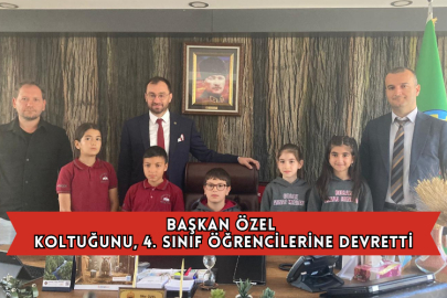 Başkan Özel Koltuğunu, 4. Sınıf Öğrencilerine Devretti