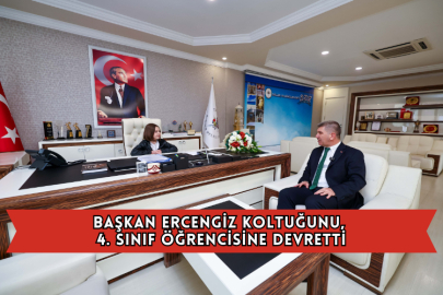 Başkan Ercengiz Koltuğunu, 4. Sınıf Öğrencisine Devretti