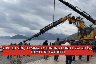 Kırılan Vinç Taşıma Kolunun Altında Kalan İşçi Hayatını Kaybetti