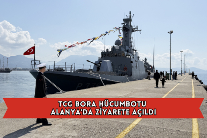 TCG Bora Hücumbotu Alanya'da Ziyarete Açıldı