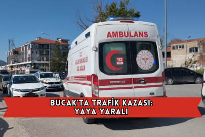 Bucak’ta Trafik Kazası: Yaya Yaralı 