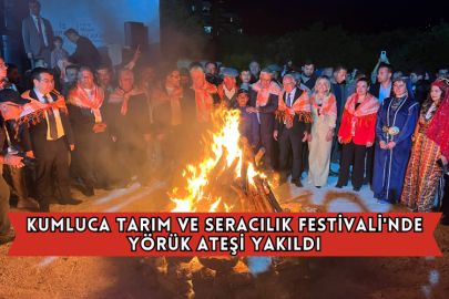 Kumluca Tarım ve Seracılık Festivali'nde Yörük Ateşi Yakıldı