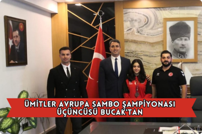 Ümitler Avrupa Sambo Şampiyonası Üçüncüsü Bucak'tan