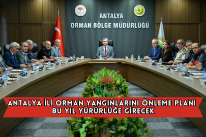 Antalya İli Orman Yangınlarını Önleme Planı Bu Yıl Yürürlüğe Girecek