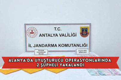 Alanya'da Uyuşturucu Operasyonlarında 2 Şüpheli Yakalandı