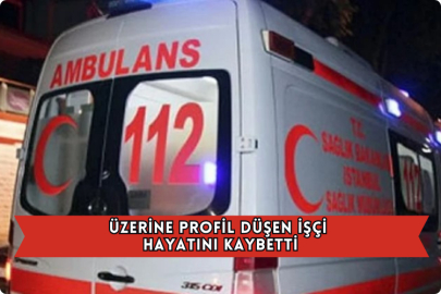 Üzerine Profil Düşen İşçi Hayatını Kaybetti