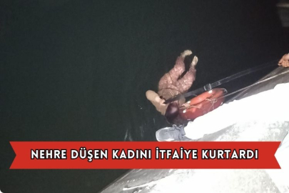 Nehre Düşen Kadını İtfaiye Kurtardı