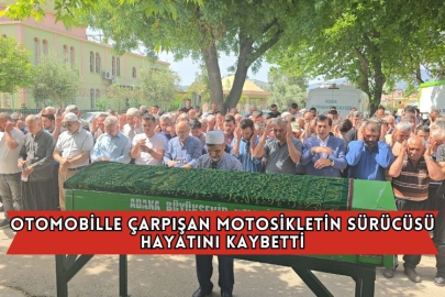 Otomobille Çarpışan Motosikletin Sürücüsü Hayatını Kaybetti