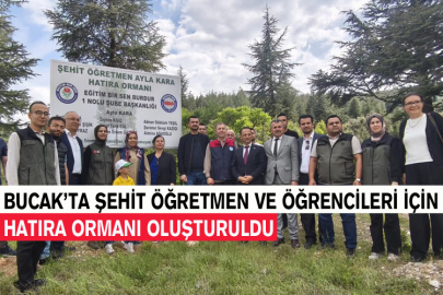 Bucak’ta Şehit Öğretmen Ve Öğrencileri İçin Hatıra Ormanı Oluşturuldu