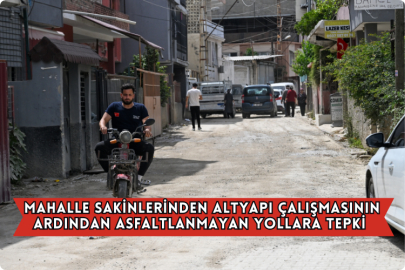  Mahalle Sakinlerinden Altyapı Çalışmasının Ardından Asfaltlanmayan Yollara Tepki
