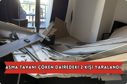 Asma Tavanı Çöken Dairedeki 2 Kişi Yaralandı