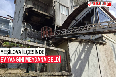 Yeşilova İlçesinde Ev Yangını Meydana Geldi