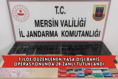 7 İlde Düzenlenen Yasa Dışı Bahis Operasyonunda 28 Zanlı Tutuklandı