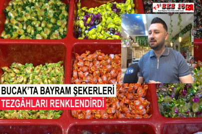 Bucak’ta Bayram Şekerleri Tezgâhları Renklendirdi