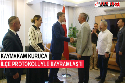 Kaymakam Kuruca, İlçe Protokolüyle Bayramlaştı