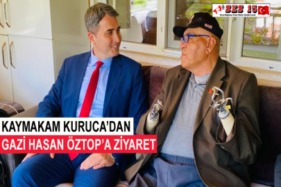 Kaymakam Kuruca’dan Gazi Hasan Öztop’a Ziyaret