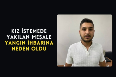 Kız İstemede Yakılan Meşale Yangın İhbarına Neden Oldu