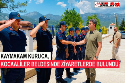Kaymakam Kuruca, Kocaaliler Beldesinde Ziyaretlerde Bulundu